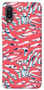 Чохол для Samsung Galaxy A02 PandaPrint Red Zebra print патерн