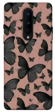Чехол для OnePlus 8 PandaPrint Порхающие бабочки паттерн