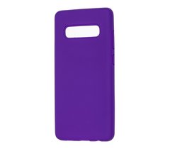 Чехол для Samsung Galaxy S10 Plus (G975) Silicone Full фиолетовый c закрытым низом и микрофиброю