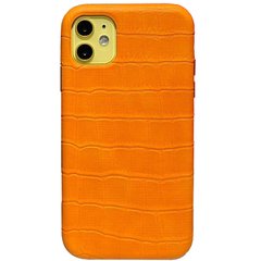 Шкіряний чохол Croco Leather для Apple iPhone 11 (6.1"") Yellow