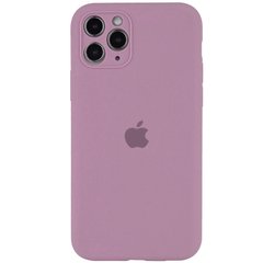 Чехол для Apple iPhone 12 Pro Silicone Full camera закрытый низ + защита камеры / Лиловый / Lilac Pride