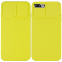 Чехол Camshield Square TPU со шторкой для камеры для Apple iPhone 7 plus / 8 plus (5.5"") Желтый