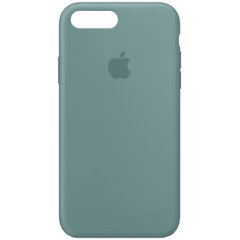 Чохол для Apple iPhone 7 plus / 8 plus Silicone Case Full з мікрофіброю і закритим низом (5.5 "") Зелений / Cactus