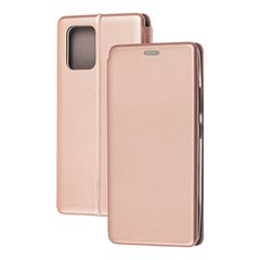 Чохол книжка Premium для Samsung Galaxy S10 Lite (G770) рожево-золотистий