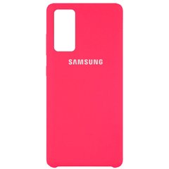 Чехол Silicone Cover (AAA) для Samsung Galaxy S20 FE (Розовый / Shiny pink)