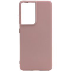 Чехол Silicone Cover Full without Logo (A) для Samsung Galaxy S21 Ultra (Розовый / Pink Sand)