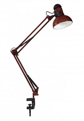 Лампа настольная со струбциной LOGA light L-601 Вишнёвая
