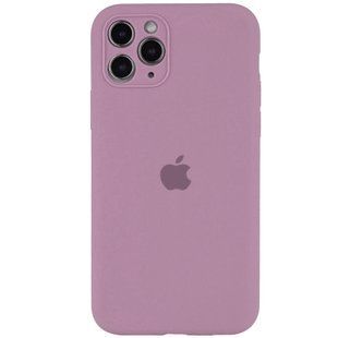 Чохол для Apple iPhone 12 Pro Silicone Full camera закритий низ + захист камери / Ліловий / Lilac Pride