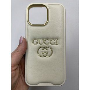 Чехол для Iphone 14 Pro Max Leather GC White