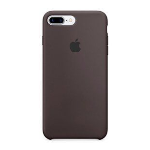 Чехол silicone case for iPhone 7 Plus/8 Plus Cocoa / Серый