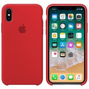 Чехол silicone case for iPhone X/XS Red / Красный