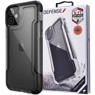 Чохол Defense Clear Series (TPU+PC) для Apple iPhone 12 mini (5.4") (Чорний)