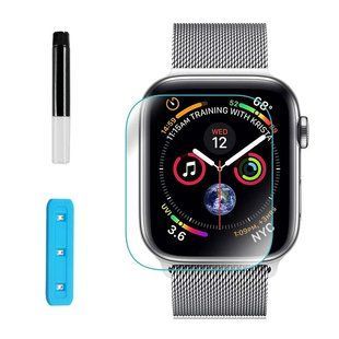 Защитное 3D стекло Nano Optics с УФ лампой для Apple Watch 44mm, Прозрачный