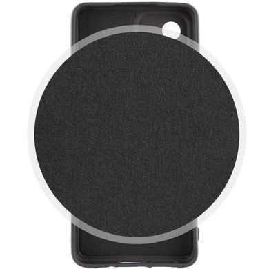 Чохол для Samsung Galaxy S22 Silicone Full camera закритий низ + захист камери Чорний / Black
