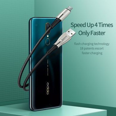 Кабель BASEUS Micro USB Waterdrop |4A, 1m| Black, Black