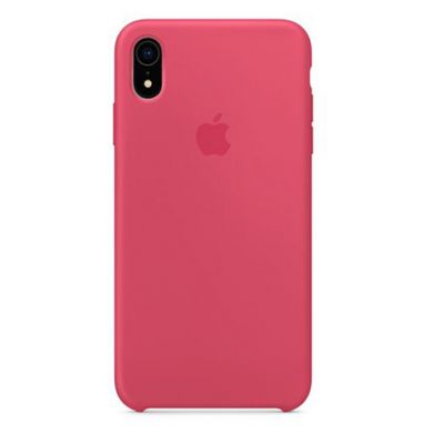 Чохол Silicone case 1: 1 (AAA) для Apple iPhone XR (6.1 "") Рожевий / Hibiscus