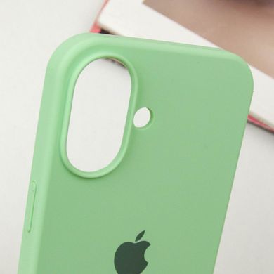 Чехол для Apple iPhone 16 Silicone Case Full / закрытый низ Зеленый / Pistachio