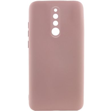 Чохол для Xiaomi Redmi 8 Silicone Full camera закритий низ + захист камери Рожевий / Pink Sand