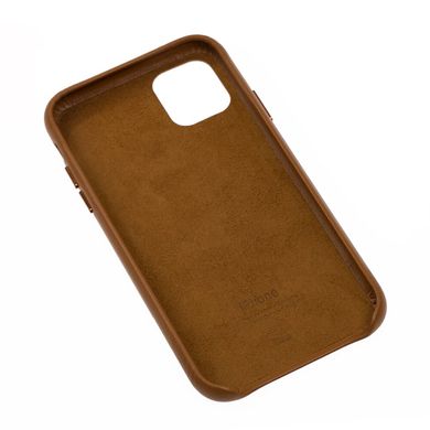 Чохол для iPhone 11 Leather сase (Leather) коричневий