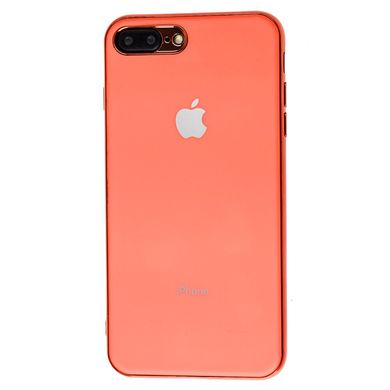 Чохол для iPhone 7 Plus / 8 Plus Silicone case матовий (TPU) кораловий