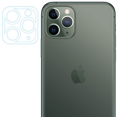 Гибкое защитное стекло 0.18mm на камеру и весь блок (тех.пак) для Apple iPhone 11 Pro / 11 Pro Max, Прозрачный