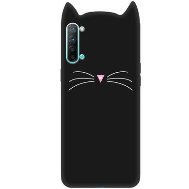 Силиконовая накладка 3D Cat для Oppo Reno 3, Черный