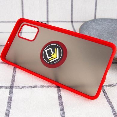 TPU+PC чохол Deen ColorEdgingRing for Magnet для Samsung Galaxy M51 Червоний
