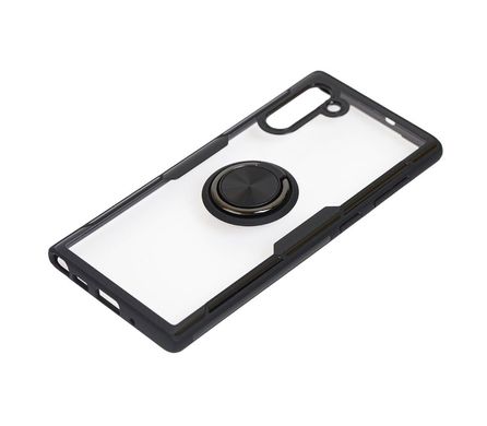 Чохол для Samsung Galaxy Note 10 (N970) Deen CrystalRing з кільцем чорний, Черный