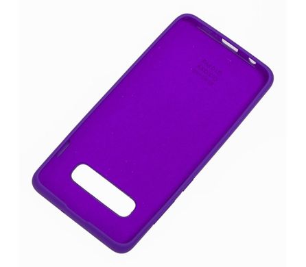 Чохол для Samsung Galaxy S10 Plus (G975) Silicone Full фіолетовий з закритим низом і мікрофіброю