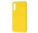 Чохол для Samsung Galaxy A7 2018 (A750) Silicone Full жовтий з закритим низом і мікрофіброю