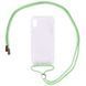Чехол TPU Crossbody Transparent для Apple iPhone X / XS (5.8"") Мятный