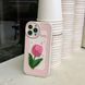 Чехол для iPhone 14 Tulips Plush Case Pink