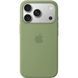 Чехол Silicone case Original 1:1 (AAA) with Magsafe для Apple iPhone 17 Pro Max (Светло-зеленый / Light Moss)