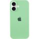 Чехол для Apple iPhone 16 Silicone Case Full / закрытый низ Зеленый / Pistachio