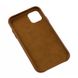 Чохол для iPhone 11 Leather сase (Leather) коричневий