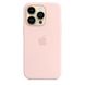 Чехол Silicone case Original 1:1 (AAA) with Magsafe для Apple iPhone 14 Pro (6.1") Розовый / Chalk Pink