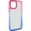 Чехол TPU+PC Fresh sip series для Apple iPhone 11 (6.1") Синий / Розовый