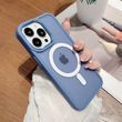 Чехол для iPhone 12/12 Pro Matte Colorful Case with MagSafe Sierra Blue