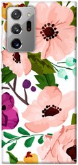 Чехол для Samsung Galaxy Note 20 Ultra PandaPrint Акварельные цветы цветы