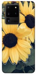 Чехол для Samsung Galaxy S20 Ultra PandaPrint Два подсолнуха цветы