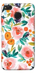 Чехол для Xiaomi Redmi 4X PandaPrint Акварельные цветы 2 цветы