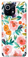 Чохол для Xiaomi Mi 11 PandaPrint Акварельні квіти 2 квіти