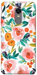 Чохол для Xiaomi Redmi 5 Plus PandaPrint Акварельні квіти 2 квіти