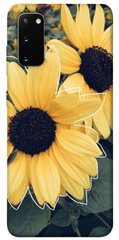 Чехол для Samsung Galaxy S20 PandaPrint Два подсолнуха цветы