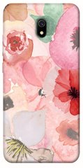 Чохол для Xiaomi Redmi 8a PandaPrint Акварельні квіти 3 квіти