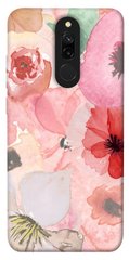 Чехол для Xiaomi Redmi 8 PandaPrint Акварельные цветы 3 цветы