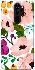 Чохол для Xiaomi Redmi Note 8 Pro PandaPrint Акварельні квіти квіти