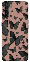 Чехол для Oppo A91 PandaPrint Порхающие бабочки паттерн