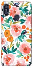 Чехол для Xiaomi Redmi Note 5 Pro PandaPrint Акварельные цветы 2 цветы