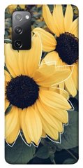 Чехол для Samsung Galaxy S20 FE PandaPrint Два подсолнуха цветы